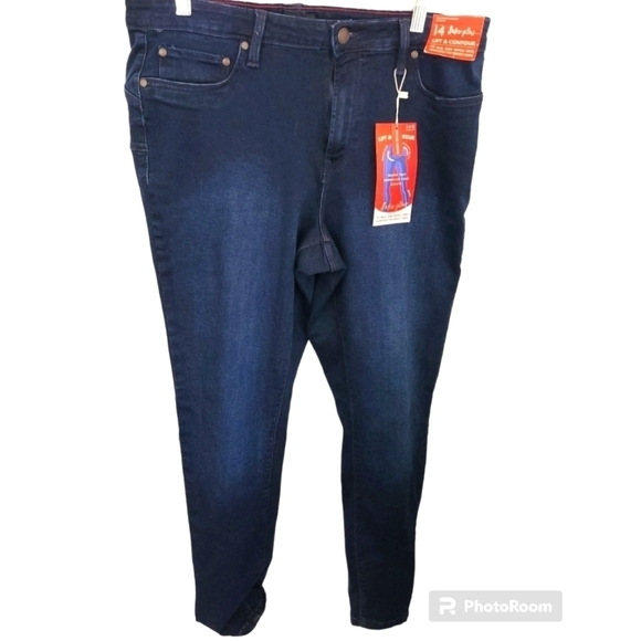 SUKO Lift & Contour Dark Wash Denim Jeans Size 14 NWT - Picture 1 of 6